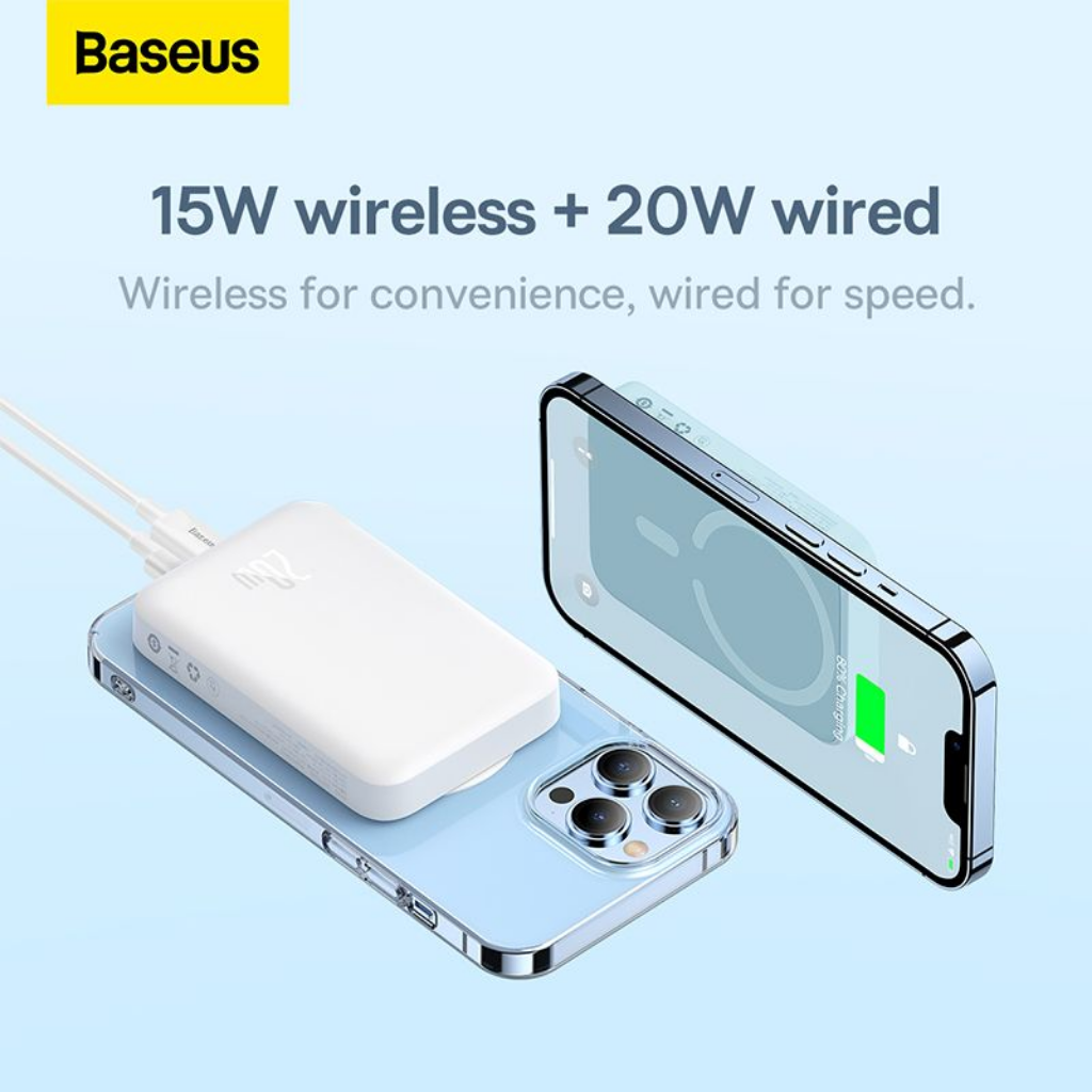 Baseus Magnetic Mini Wireless Fast Charge Power Bank 10000mAh 20W